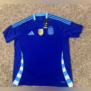 NWT - Adidas Argentina Soccer Jersey - Blue - Size XL